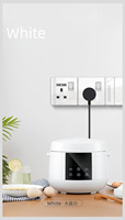 Noir UK 13A interrupteur à bouton lumineux universel Usb C 18W prise de courant à charge rapide intelligente 220V prise électrique interrupteur en verre mur