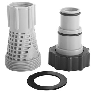 Connecteur de pompe à sable Intex 58254, adaptateur A45206, raccord de pompe de filtration de piscine, gris ABS, installation facile - Product Image 1