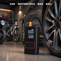 Compresseur d'air rechargeable à faible bruit 6000 mAh, gonfleur de pneus 160 PSI pression maximale, affichage de la pression à double écran multi-angles