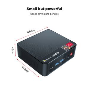 Mini PC de Escritorio para Juegos HFY <span class=keywords><strong>Ser3</strong></span> AMD RYZ 7 3750H con 8GB de Memoria de Video GDDR4, 1TB SSD y RAM DDR4, Sistema Operativo Wind, Uso Comercial y de Oficina, Enchufe AU - Product Image 6