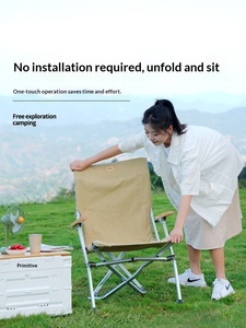 <span class=keywords><strong>Chaise</strong></span> pliante inclinable d'extérieur en aluminium et <span class=keywords><strong>toile</strong></span>, dossier haut, pour camping, pêche, plage, pause déjeuner, Sea Lion, portable. - Product Image 5