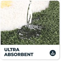 Tapis de toilette antidérapant en forme de U sol de salle de bain tapis en microfibre en peluche douce tapis de douche de bain lavable super absorbant,