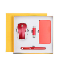 Coffret cadeau de bureau pour femmes et hommes, bouteille d'eau avec affichage de la température + batterie externe + stylo + clés USB