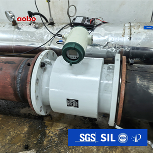 8 inch tích hợp chia điện từ lưu lượng kế chuyển đổi pin hoạt động nước/dầu/chất lỏng điện từ dòng chảy LCD - Product Image 4