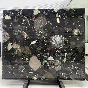 Dalles de marbre en granit naturel poli multicolores, décoration de luxe pour les intérieurs exclusifs - Product Image 5