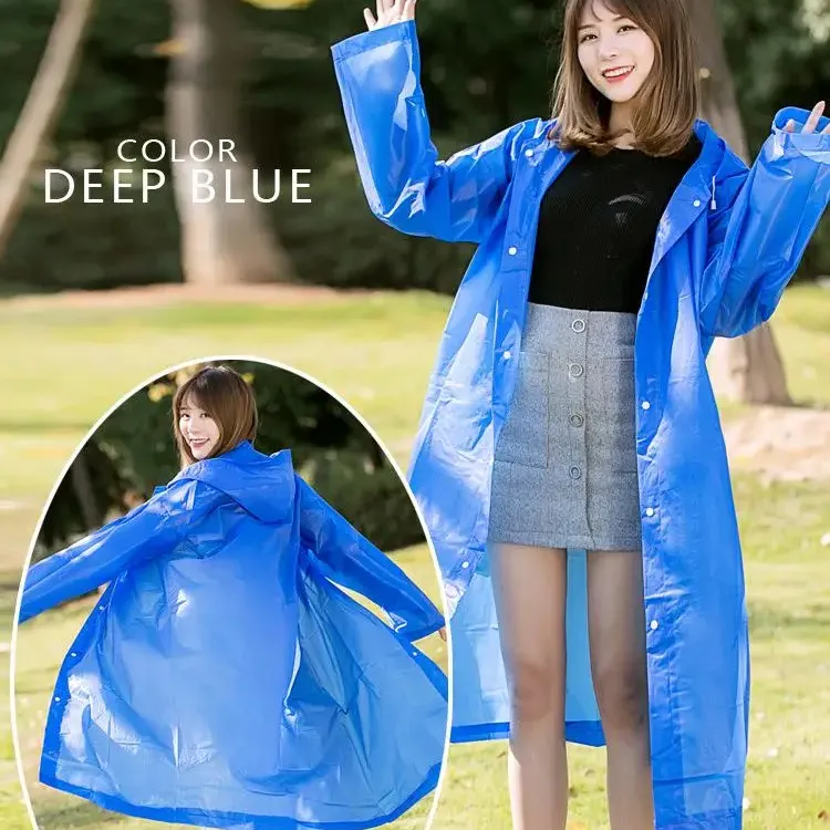 Wholesale disposable raincoats travel ponchos spot adult one-piece party raincoats EVA children's raincoats Hot manufacturers