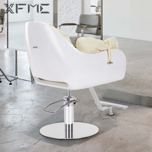XFMC chaise de cheveux pour femmes <span class=keywords><strong>Salon</strong></span> de coiffure <span class=keywords><strong>salon</strong></span> de coiffure chaises Sillas De Barberia ensemble chaise de barbier blanc pour couper <span class=keywords><strong>Salon</strong></span> de coiffure femme - Product Image 4