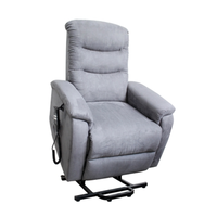 Fauteuil inclinable électrique moderne avec cadre métallique pour salon, fauteuil de massage et fauteuil releveur
