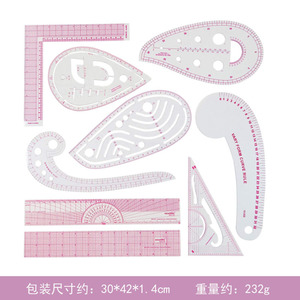 Reglas <span class=keywords><strong>de</strong></span> <span class=keywords><strong>Costura</strong></span> en Oferta, <span class=keywords><strong>Regla</strong></span> Maestra para Patrones, Juego <span class=keywords><strong>de</strong></span> Reglas <span class=keywords><strong>de</strong></span> Plástico para Patchwork - Product Image 3