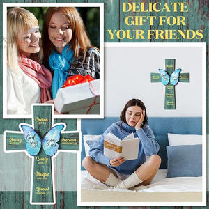 Mariposa cristiana Oración inspiradora Inscrita Bendita <span class=keywords><strong>Cruz</strong></span> <span class=keywords><strong>de</strong></span> madera Versículo <span class=keywords><strong>DE</strong></span> <span class=keywords><strong>LA</strong></span> Biblia <span class=keywords><strong>Cruz</strong></span> <span class=keywords><strong>de</strong></span> madera Decoraciones <span class=keywords><strong>de</strong></span> pared para <span class=keywords><strong>la</strong></span> decoración del hogar - Product Image 3