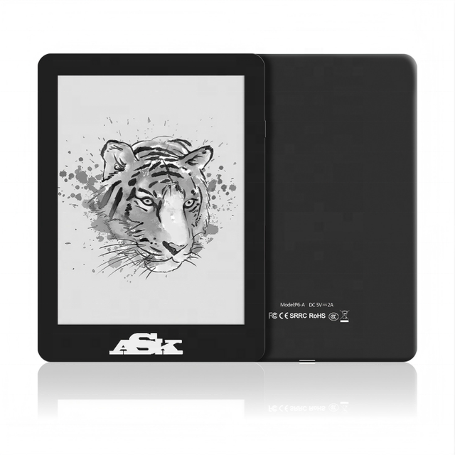 6" E Book Reader BLE Wifi Pdf Format E Ink Touch Screen E Paper Ereader Ebook