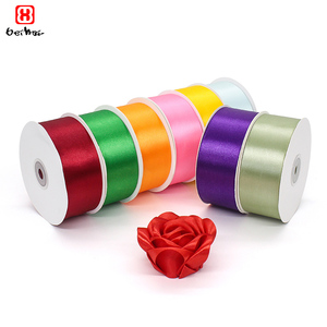 Nhà Máy Bán buôn mặt duy nhất satin <span class=keywords><strong>Ribbon</strong></span> 40mm rộng 50yards dài cho Rose DIY và gói quà màu sắc phổ biến trong kho - Product Image 3