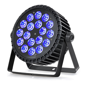Luz plana para escenario 18x18w LED Par RGBWA UV 6en1, luz para DJ, material <span class=keywords><strong>de</strong></span> aluminio, adecuada para bodas, iglesias, banquetes, bares, discotecas - Product Image 1