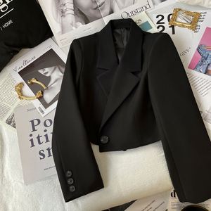 <span class=keywords><strong>Blazer</strong></span> Elegante Coreano para <span class=keywords><strong>Mujer</strong></span> de Oficina, Chaquetas y Abrigos Casuales a la Moda, Chaquetas Cortas de Un Solo Botón para <span class=keywords><strong>Mujer</strong></span>, Nueva Tendencia - Product Image 5