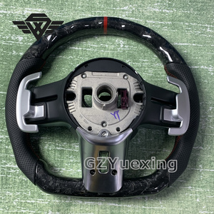 Haut luxe pour <span class=keywords><strong>Mercedes</strong></span> Benz AMG W223 W204 W205 W212 W214 W215 CLA CLE <span class=keywords><strong>volant</strong></span> en carbone forgé en cuir - Product Image 6