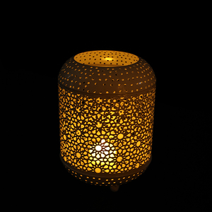 Lámpara de Mesa LED Moderna Más Vendida, Diseño Hexagonal de Hierro Forjado <span class=keywords><strong>3D</strong></span>, Funciona con Batería, Certificación CE, para Uso Doméstico - Product Image 3