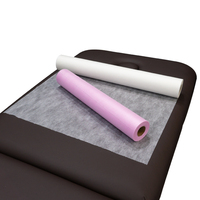 Bon marché Vente en gros Jetable Rose PP Non Tissé Doux Massage Couverture de Lit Rouleau de Papier pour Table de Massage