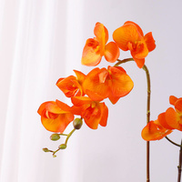 Tige d'orchidée Phalaenopsis artificielle au toucher réel, fleur artificielle en soie pour la décoration de centre de table de mariage