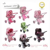 Produits pour bébés de haute qualité Poussette avec chariot pour bébé 3 en 1 Landau pour enfant pour faire semblant de jouer Poupée Poussette