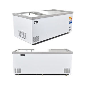 Congélateur vitrine incurvé pour supermarché, avec dessus en verre, congélateur profond pour glace, réfrigérateur Pepsi, congélateur Heladera - Product Image 4