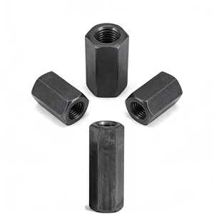Tuerca hexagonal de acero al carbono de la fábrica Bibo Yaente, tuerca hexagonal de acero al carbono con cabeza hexagonal, espesada, extendida, con pasador hueco recto para acoplamiento - Product Image 1