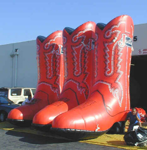 Tùy chỉnh khổng lồ <span class=keywords><strong>Inflatable</strong></span> khởi động, da <span class=keywords><strong>Inflatable</strong></span> Boots cho quảng cáo - Product Image 5