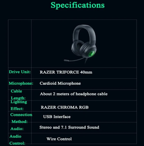 Audífonos V3 X con Cable, Sonido Envolvente 7.1, Unidad de Controlador Triforce de 40 mm, Micrófono Cardioide Hyperclear, Kraken V3 X con Cable - Product Image 5