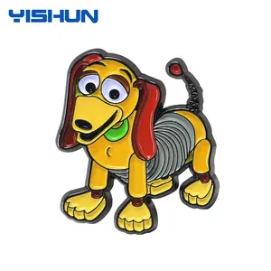 Giá rẻ pháp an toàn Pin huy hiệu biểu tượng tùy chỉnh logo Mini Dog Bulldog Tráng men kim loại trò chơi chơi Áo khoác ve áo Pin nhãn cho các cô gái