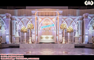 Top <b>Wedding</b> Golden Fiber Stage Fiji Majestic <b>Wedding</b> Jhrokha <b>Frame</b> Stage Exclusive <b>Wedding</b> Fiber Stage with Jhrokha <b>Frame</b> - Product Image 3