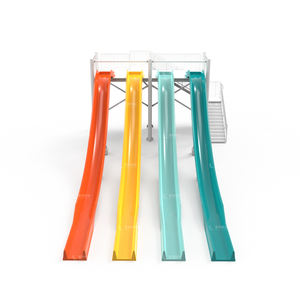 Piscine arc-en-ciel ouvert, combinaison de vitesse, diapositives d'eau en fibre de verre pour <span class=keywords><strong>parc</strong></span> aquatique, images de jeu - Product Image 5