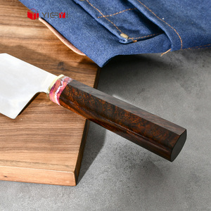 Cuchillo Japonés Kiritsuke de Cocina Extra Afilado de 8 Pulgadas, Hecho a Mano, de Acero Súper M390 con Alto Contenido de Carbono, con Mango de Madera de Serpiente - Product Image 5