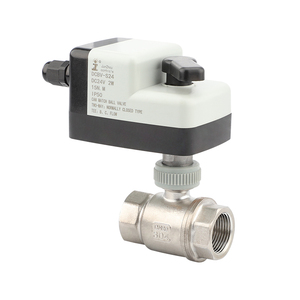 Vanne de régulation de débit motorisée en acier inoxydable et en laiton, actionneur électrique 12V, vanne à bille 12v 24v 110v 220v - Product Image 1