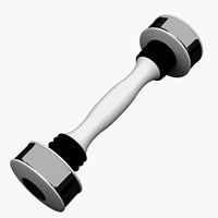 Haltère léger pour la musculation, l'entraînement en salle de sport, le fitness, le modelage du corps, le tonification des bras et de la poitrine, 1,9 kg, Shake