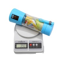 Mixeur-Presse-Agrumes Électrique Portable Rechargeable 380 ml, Mini USB 6 Lames pour Smoothies et Fruits, Sans Fil, Idéal à la Maison