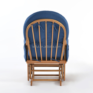 Fauteuil à bascule rembourré pour allaitement, idéal pour la chambre de bébé ou le salon - Product Image 4