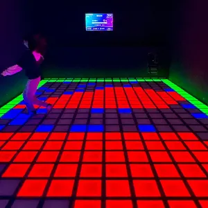 NEW Indoor Gaming Experience Programmable LED Interactive Dance Floor Touch Sensitive Active Game Floor