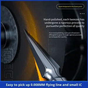 Pinzas de alambre de Punta extrafina de precisión, reparación de teléfonos móviles, componentes electrónicos esenciales, herramientas y equipos de reparación - Product Image 4