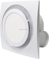 Ventilateur d'extraction de plafond ANGEGA VF-BCL 8/10 en plastique ABS et PP blanc, moteur EC de haute qualité et rotor en plastique pour cuisine et salle de bain