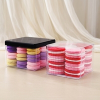 Boîte à gâteau transparente de qualité alimentaire avec logo personnalisé, boîte pliante haute transparente, emballage cadeau pour anniversaire, mariage, dessert