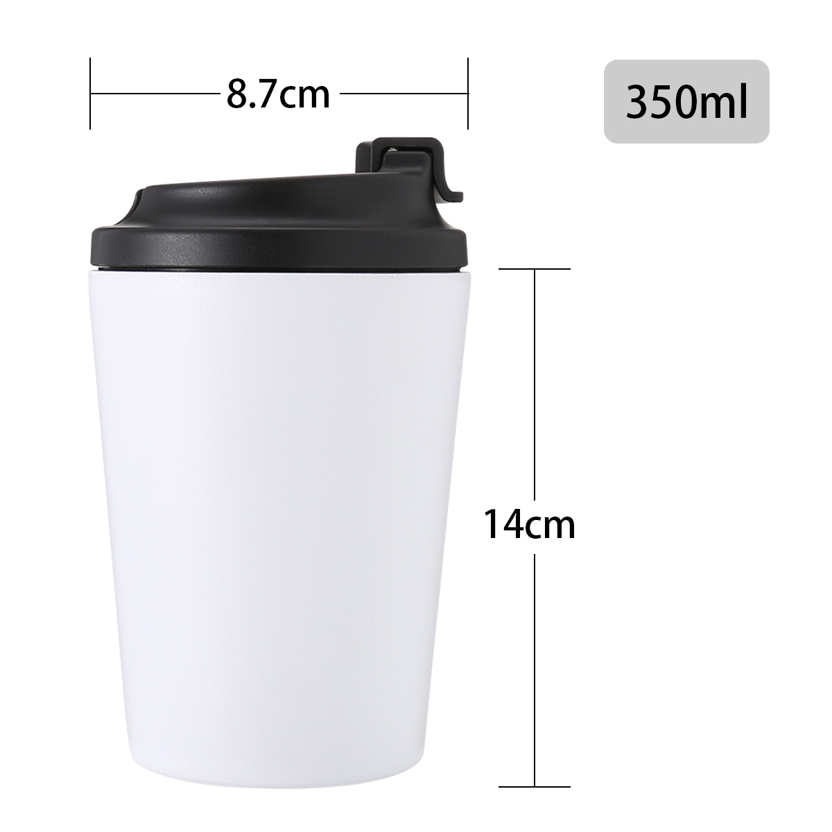 Isolé tasses de voyage de café sans bpa tasses à café à double paroi en acier inoxydable tasse à café avec la couleur et le logo adaptés aux besoins du client
