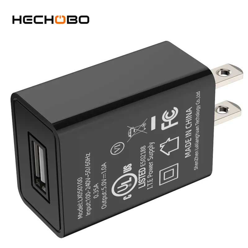 Transformateur d'alimentation de commutation 5v, 1a, adaptateur AC-DC/5v, 1a, 1000ma, chargeur usb avec marquage UL, pour téléphone portable, ipad LX050100