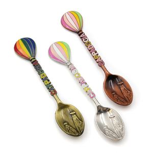 Cucharas de recuerdo personalizadas al por mayor con logo, de aleación de zinc, latón, metal, regalo, diseñadas por fábrica, medallas deportivas de moda, de hierro, para países turísticos. - Product Image 3