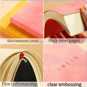 Portable Small <b>Notebook</b> for Pocket, Soft Leather Cover, Artistic Journal <b>Notebook</b>, Student <b>Mini</b> Memo Book, Customizable - Product Image 4
