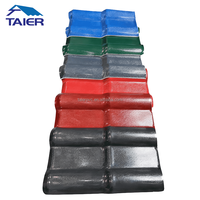 Tuile de toit en PVC ASA anti-corrosion Taier OEM, provenant d'une usine chinoise, tôle de toit ondulée pour villa moderne ou hôtel, matériau UPVC