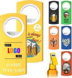 Ouvre-bouteille et ouvre-boîte personnalisés en acier inoxydable et plastique avec votre logo pour mariage, bar, anniversaire, fête, Noël - Product Image 1