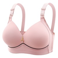 Soutien-gorge sexy pour femme, grande taille, uni, bonnet 3/4, fin, sans couture, avec dentelle décorative, push-up, sans armatures, bretelles réglables, tricoté