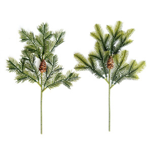Artificial Christmas Tree Branches 40cm With <b>Pinecones</b> And Red Berries For Holiday Home Wedding Decor - Product Image 5