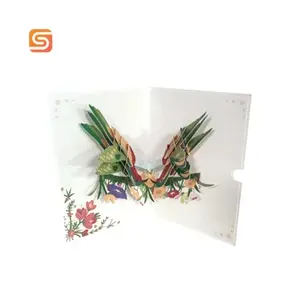 Custom Pop up Thank You Cards Greeting Cards for Business Gifts Coated Duplex Board Newsprint Paper Digital Printing