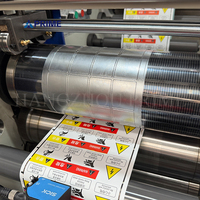 Impression d'étiquettes autocollantes utilisées Machine de rebobinage semi-rotative de découpe et de refendage avec stratification