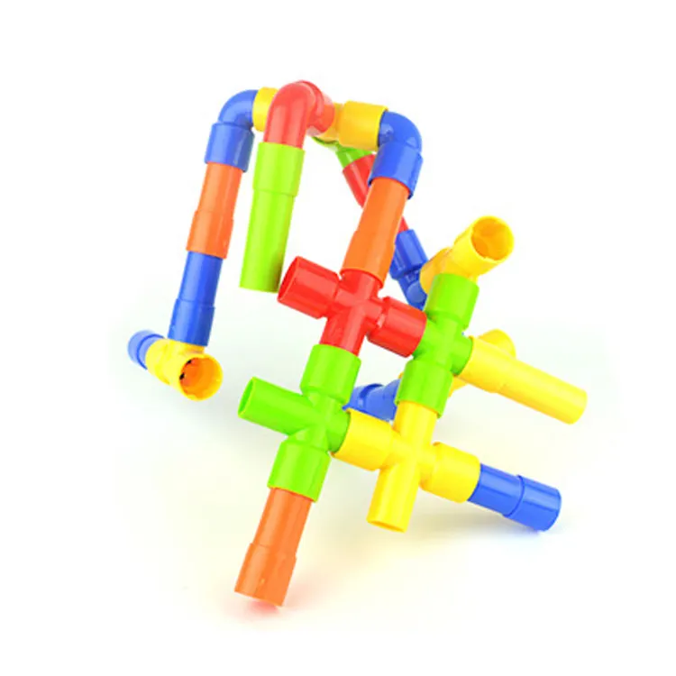 Popular DIY Children Intellectual Development Toys Assembly Building Blocks Plastic Kids Connecting Toys